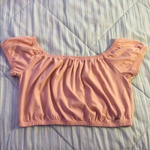Pink hollister crop top